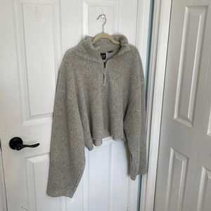 Vintage Cropped Gap Sherpa Sweater (MENS XXL-FITS FEMALE XS-XXL)